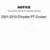 Tor Rear Suspension Control Arm & Ball Joint Assembly Kit For 2001-2010 Chrysler PT Cruiser KTR-101617